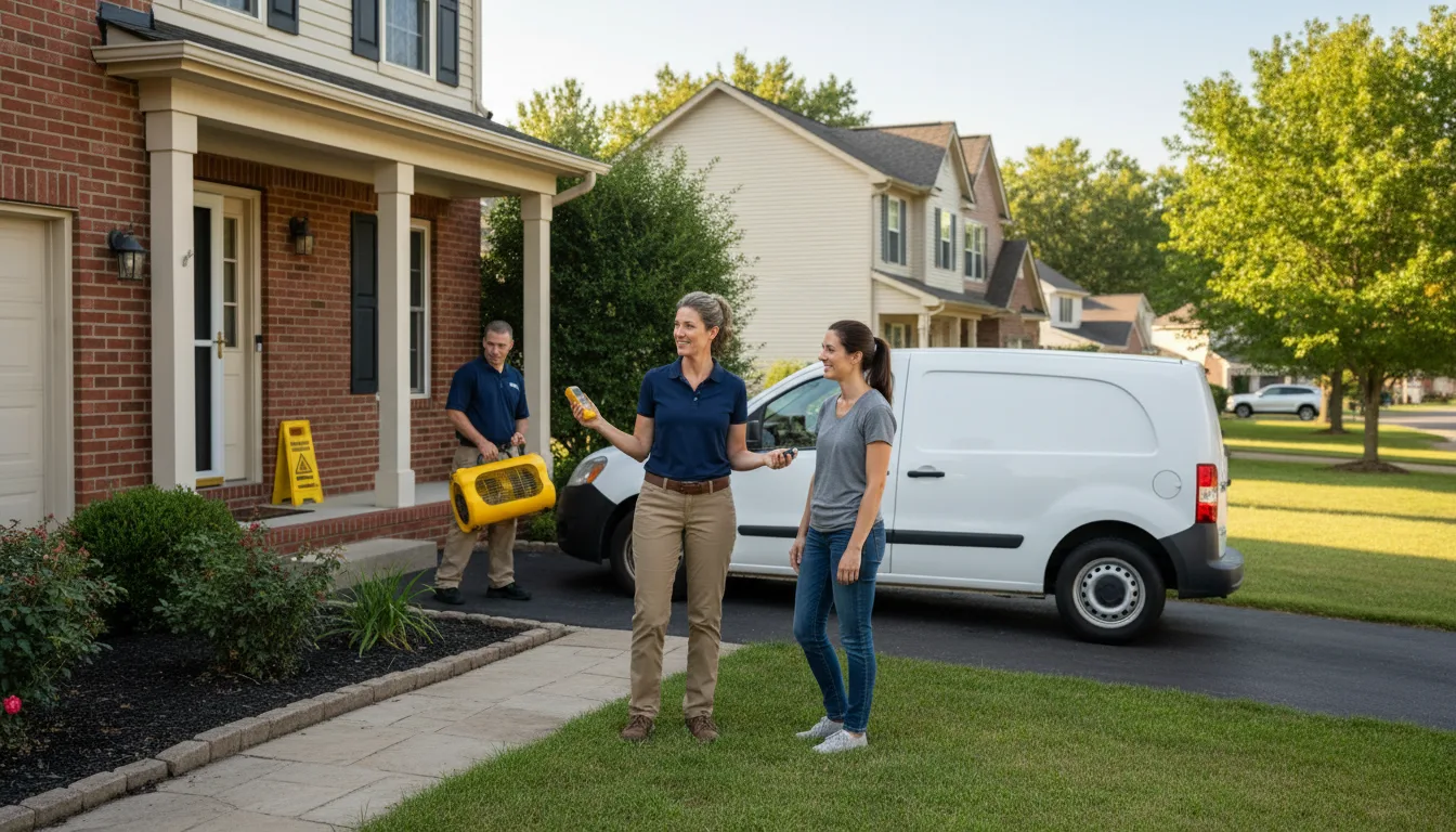 Residential water damage restoration in Barnet, VT